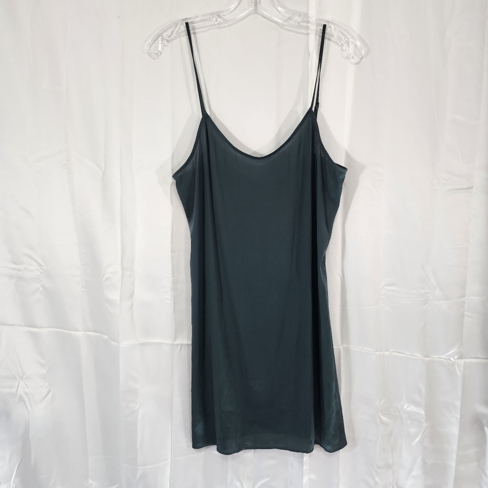 Haute Hippie Size 10 Elegant Teal Slip Dress